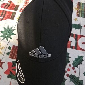 Adidas Classic Black Cap with Silver Logo